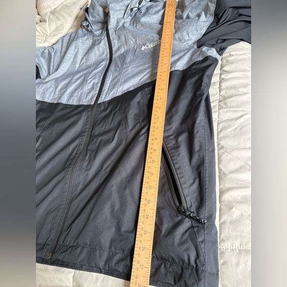 Columbia men’s omni-tech grey black hooded jacket size large mesh lined - Picture 7 of 12